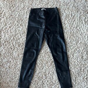 Abercrombie & Fitch Faux Leather Black Leggings